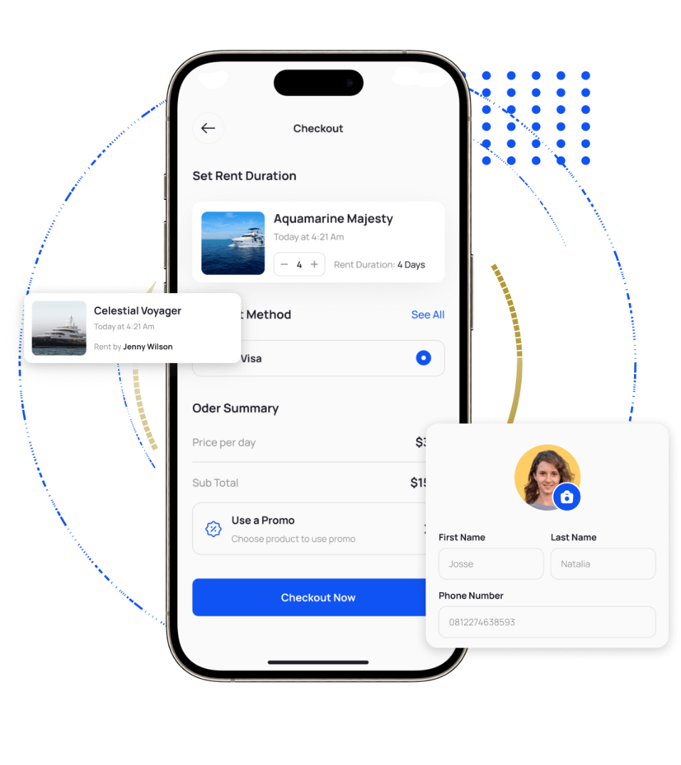 Boat Rental Script Admin Panel Features