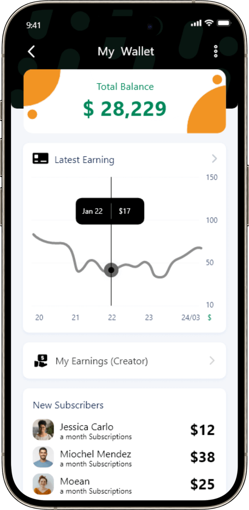 Fansly Clone Total Balance Screen