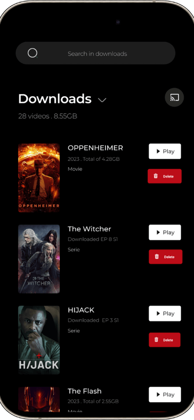 Hulu Clone series download screen